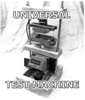 Figure 2-1  shows  an example  of a universal test machine  that could be built by  a  student