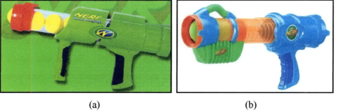 Figure 2-2:  Nerf)  Ball  Blaster  (a) and Reactor (b)