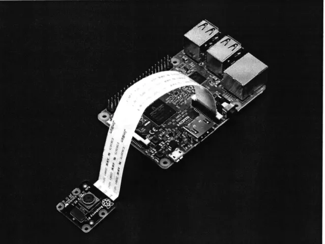 Figure  4-1:  Raspberry  Pi 3  Model  B+[5]  and  NoIR  Infrared  Camera  Module[6]