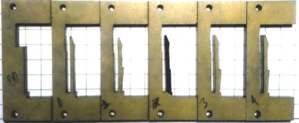 Figure  11.  Several  iterations of the cantilever design  in  an  effort to  optimize the preload  and  tip loading forces