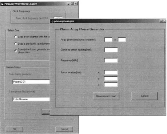 Figure  1.5:  Software  to  generate  phases  for each element  in an arbitrarily-sized  planar array.