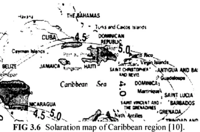 FIG  3.6  Solaration  map of Caribbean  region  [10].
