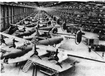 Figure 4 - Production Line for the B-24  Liberator Heavy  Bomber (US)