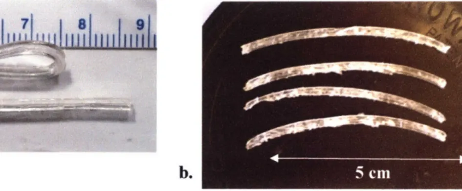 Fig. 7:  Tubular modules  cut from PGS castings.