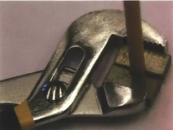 Figure 2-3:  Wrench crimping  device  for creating shoulder to  insert into  capsule.