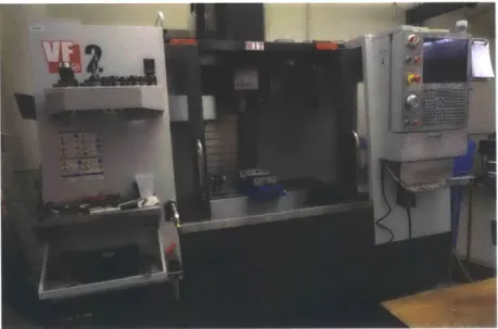 Figure  3-6:  Haas  machine  in  Area  51  used  to  machine  the  mold.  Photograph  by author.
