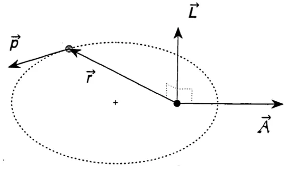 Figure  n°  6  Les  variables  dynamiques  de  l’ellipse  keplerienne :  position  r,