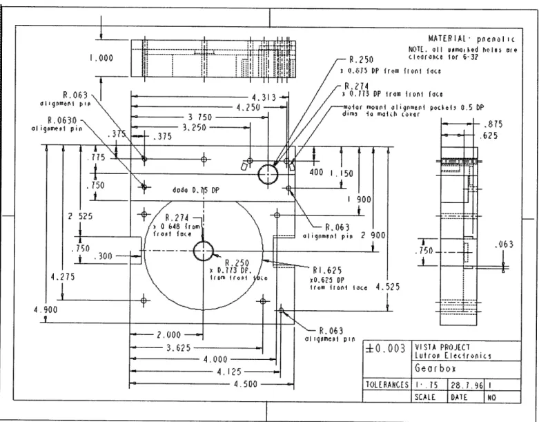 Figure 2.2.2.2  Gearbox Drawing