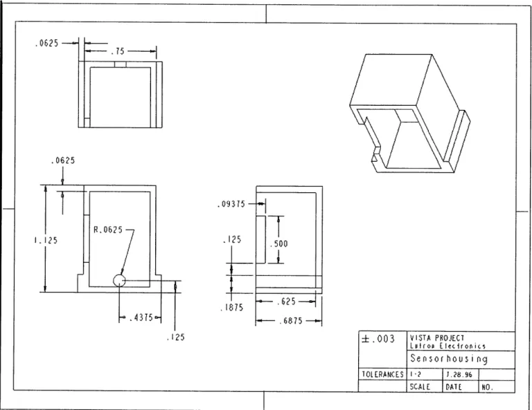 Figure 2.2.2.6  Sensorhousing Drawing