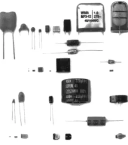 Figure 11:  Typical  shapes  and sizes  of capacitors.