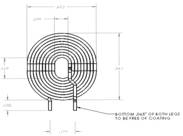 Figure  12  Drawing of  a Machine  Wound  Coil