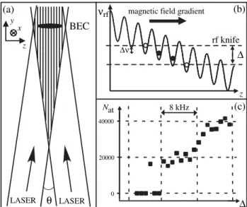 FIG. 1. An array of individually addressable quasi-2D BECs.