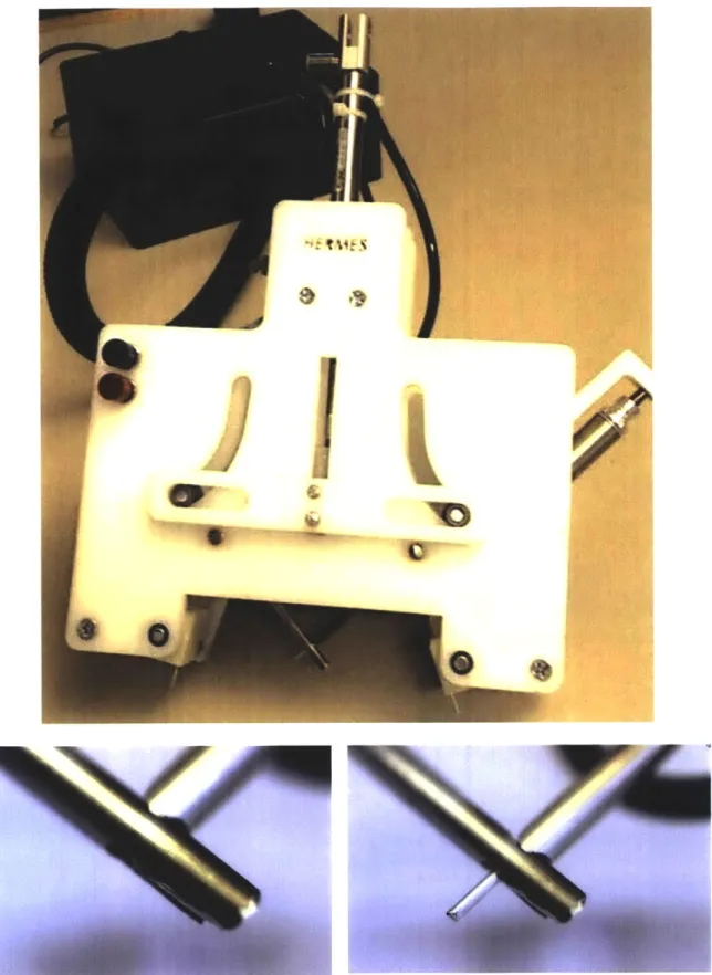 Figure 4.1:  Pictures of the final Prototype 2  Design.  Top: Front  of Prototype 2.  Bottom: