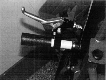 Figure 10:  Prototype of clutch and throttle controls.