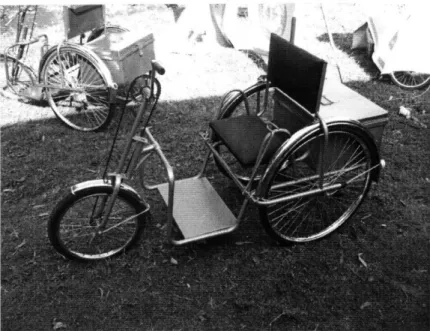 Figure  2: Hand-cycle  wheelchair  made by APDK.