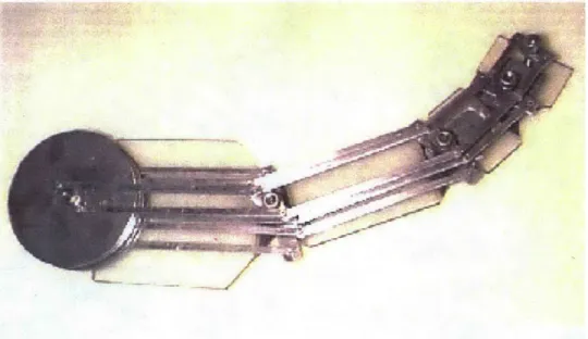 Figure  2-3:  General  view  of the bar-linkage  system,  as  it was  conceived  in  the early  stages of the design  of the  Robotuna.