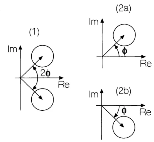 Figure  1.21:  (1)  Si  le  délai  entre  les  deux  atomes  est  court  comparé