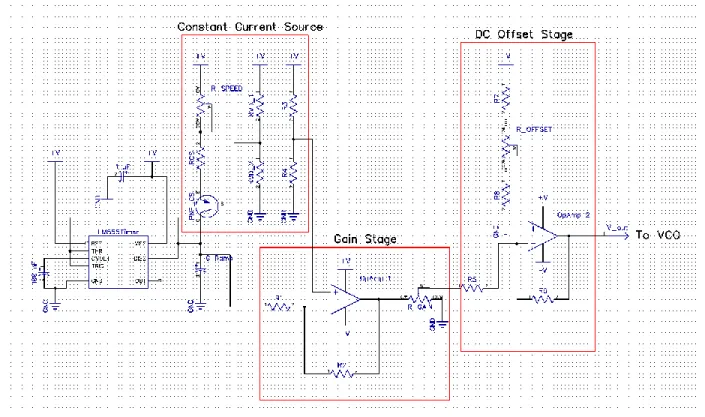 Figure 8-1: Circuit Schematic for a tunable linear waveform generator 