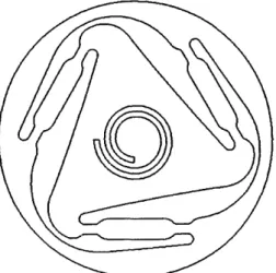 Figure  10:  Flexure  with integral  constant  force spring-like  bearing