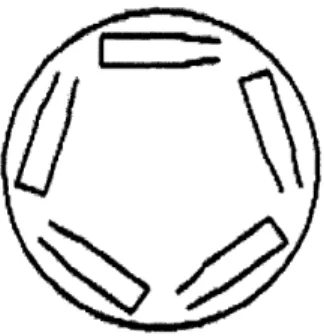 Figure  3:  Bottom view:  flexures arrayed around  a disk  [2].