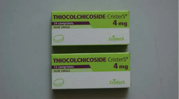 Figure 19. Similitude visuelle : Thiocolchicoside 4 mg (24 comprimés) - Thiocolchicoside 4 mg  (12 comprimés).