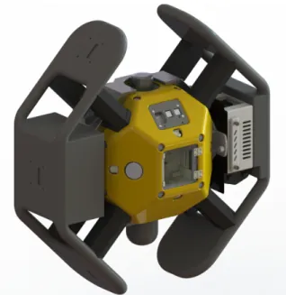 Figure 1-7: SPHERES and the Halo Expansion.Up to six peripherals can be interfaced with Halo and communicate with the central SPHERES satellite.