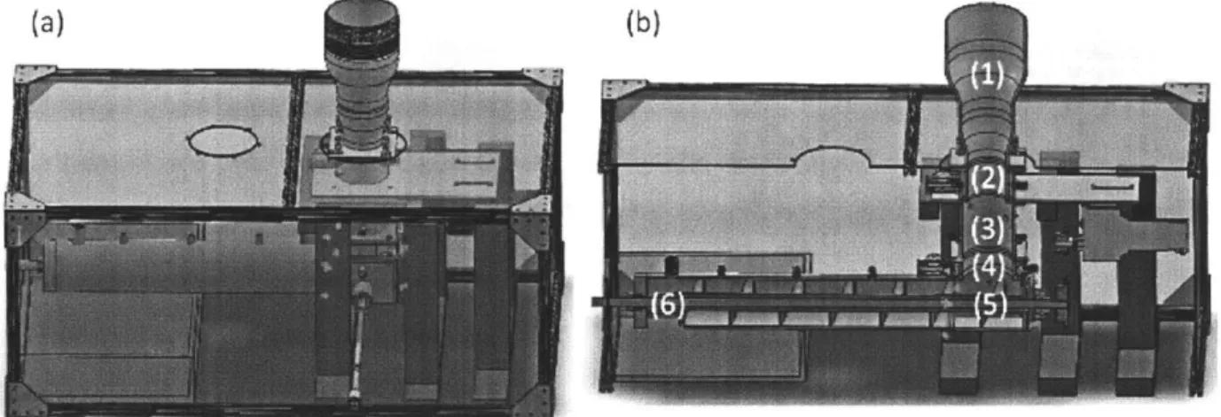 Figure  15  - SolidWorks  rendering  of the  reactor assembly  (a),  and  (b)  in  a  cutaway  view from the  same angle