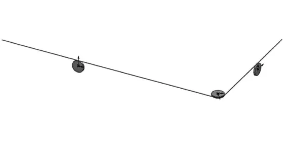 Fig. 7:  Redirecting  a running  line  using the current Clancy  system