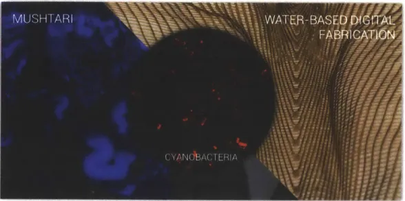 Figure  2-6:  Prior work  by  Mediated  Matter.  Two  projects  that  provided  a  foun- foun-dation  for  this  further  exploration  are  Mush[ari  (left)  and  Water  Based  Fabrication (related  to  the  Ocean  Pavilion)  (right)
