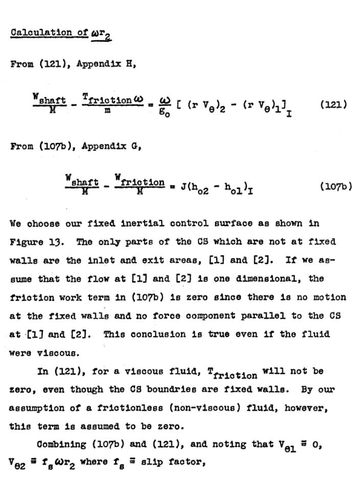 Figure 13. The only parts o'f the OS which are not at fixed wa'lls are the inlet and exit areas, (1] and [2]