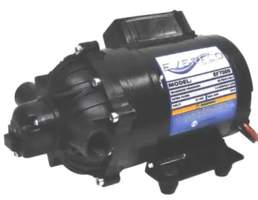 Figure 9:  Everflo  Diaphragm  Pump  Model  EF7000.  At no  load it can operate at 7.0  GPM  (26.7  LPM).