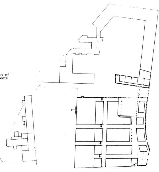 Fig.  17.  Early  ground  plan  of covered  shopping  streets