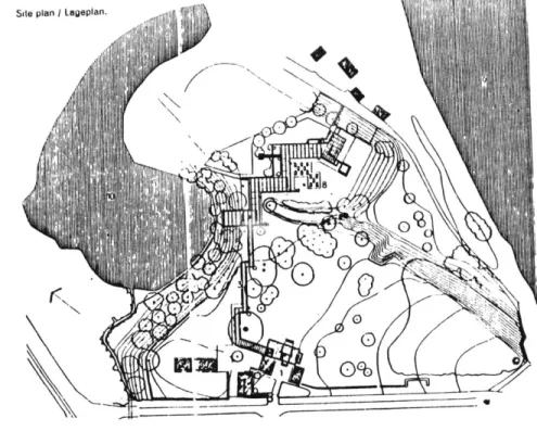 Fig.  27.  Plan of  the Louisiana museum  outside Copenhagen by  J.  Bo  and  V.  Wohlhert