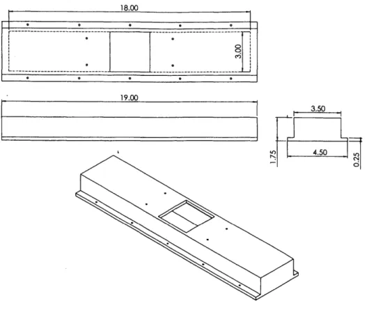 Figure  2-5:  Schematic  of upper  half of the  horizontal  portion  of the  aluminum  casing could  be  attached  to each  other