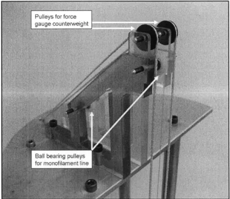 Figure 10.  Photo  with labels  of counterweight  system