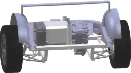 Figure 7:  Overall  view of the  suspension  and subframe  assembly.