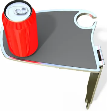 Figure 5: Rendering of the table with a can from the users perspective 