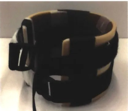 Figure 7: Photo  of early upper arm cuff mock-up.