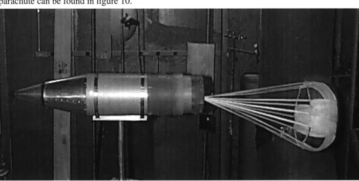 Figure  10:  Parachute  Deployed  in Wind Tunnel