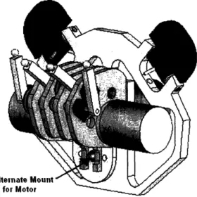 Figure  11:  The Complete  Mechanism  Showing Altemate  Motor Mount