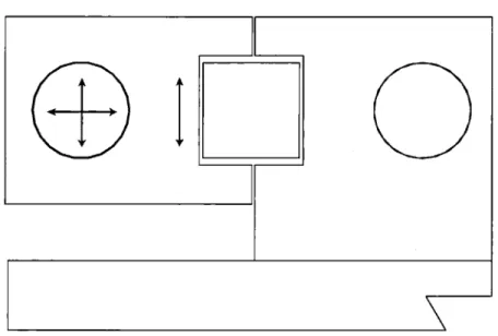 Figure 4-2:  Prototype  1:  side  view  showing  kinematic  constraints  on catamaran  slider