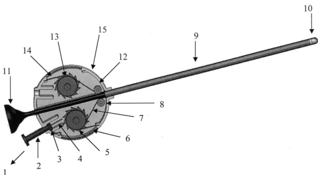 Figure 6:  Completed  assembly with  labeled  components.