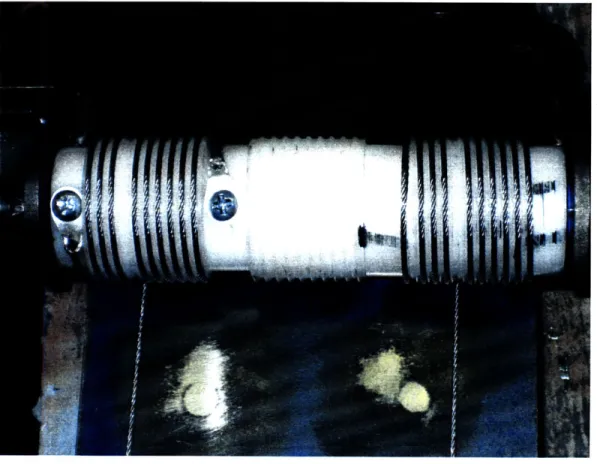 Figure  4-1  shows  the  completed  spool  and  coupling,  as  well  as  the  bracket described  below.