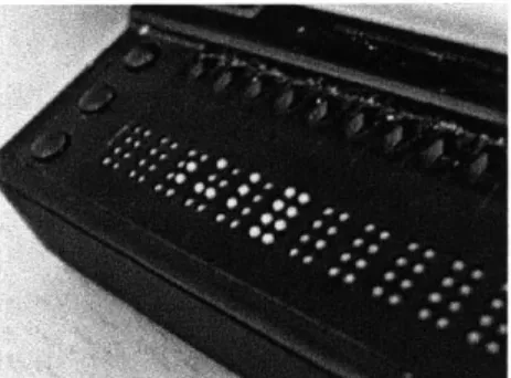 FIGURE  2.5:  Close-up  of refreshable  Braille display  [5].