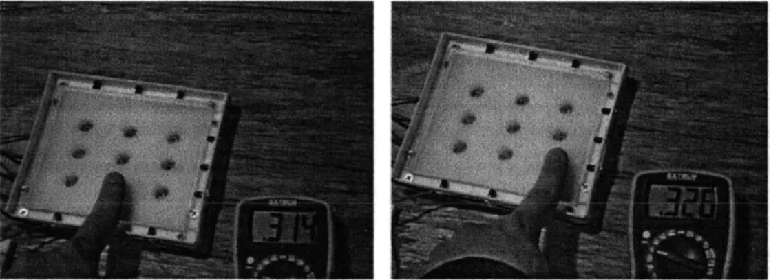 Figure  10:  (Left)  "Incorrect" key  being  pressed.  (Right)  Desired  key  being  pressed