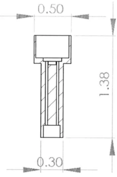 Figure 8:  Cross-sectional  view  of Prototype III.  Measurements  are  given  in units of inches.