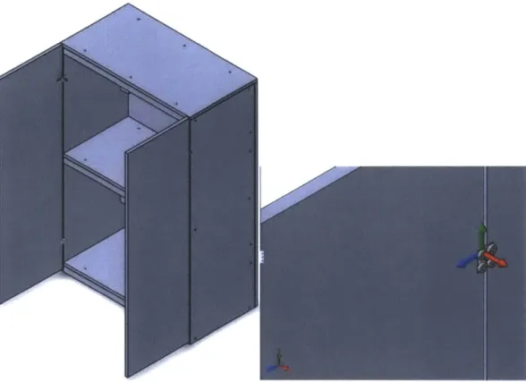 Figure 6:  An image  of Louise,  a database  model that  has  functionality  in the  way of  hinges  on  doors