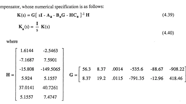 Figure 4.3:  Closed loop  system for the F16 example  with  RG.