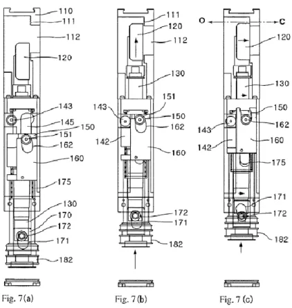 Figure 1: Drawing of L-motion type gate valve depicting its operation [12].  