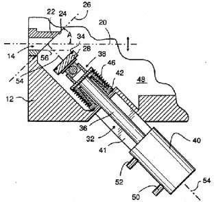 Figure 4: Drawing of angle gate valve [15]. 